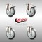 Service Caster 5 Inch 316SS Thermoplastic Rubber Swivel Top Plate Caster Lock Brakes SCC, 2PK SCC-SS316TTL20S514-TPRB-2-S-2 - alternate 6